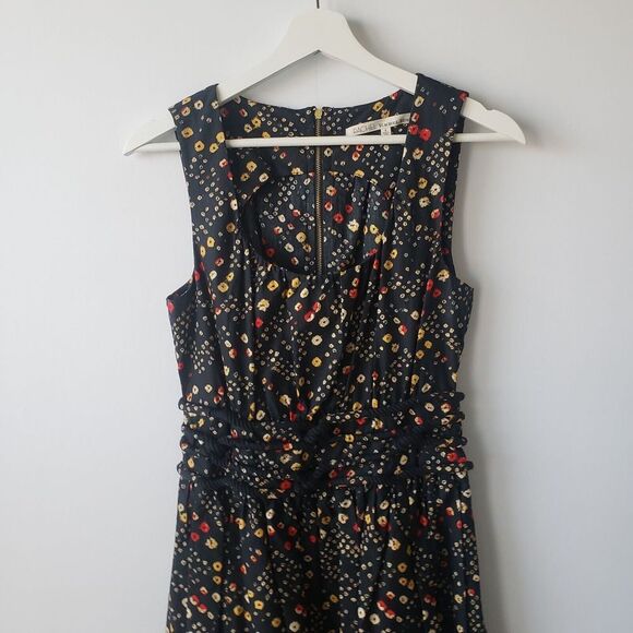 Rachel Roy Women printed Fit & Flare sleeveless Dress size 4 - Picture 3 of 7